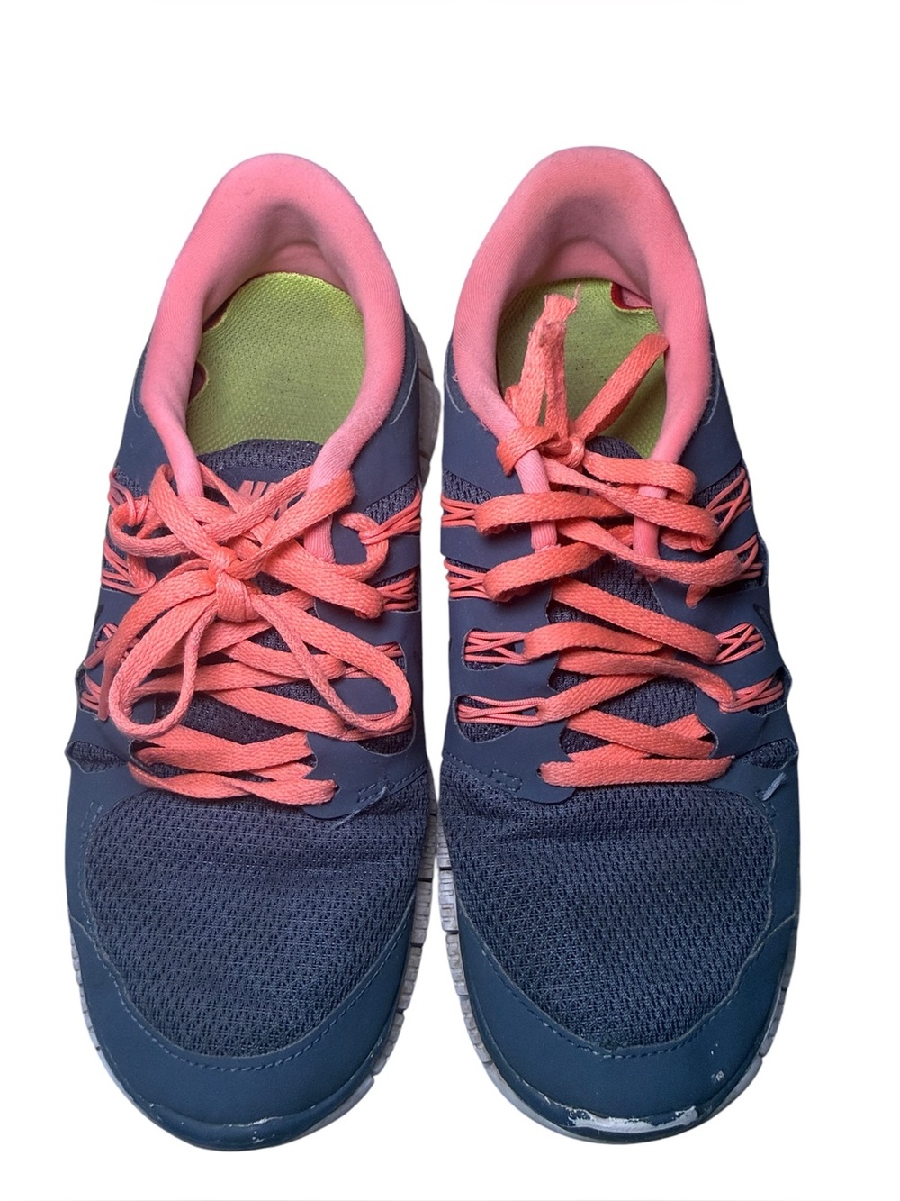 Nike Women’s Free Run 5.0+ in Navy and Atomic Pink Fair Condition Size 9 Women’s